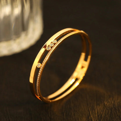 [VA]Move Romane Diamond Bangle Bracelet