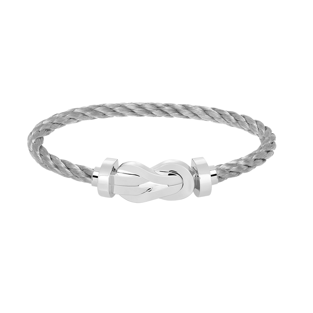 [VA]CHANCE GROSSE 8-FIGUR-SCHNALLE OHNE DIAMANTARMBAND SILBER