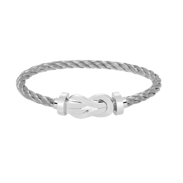 [VA]CHANCE GROSSE 8-FIGUR-SCHNALLE OHNE DIAMANTARMBAND SILBER