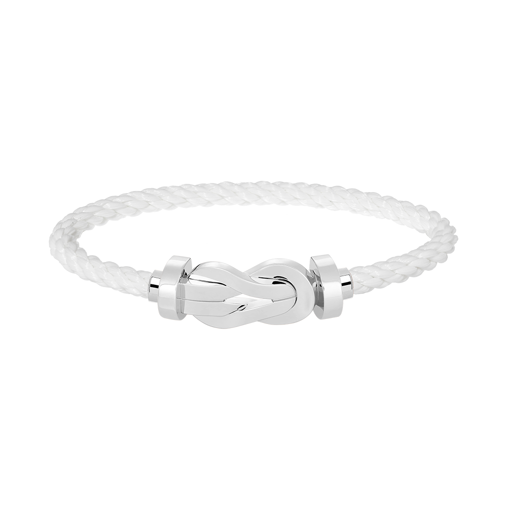 [VA]CHANCE GROSSE 8-FIGUR-SCHNALLE OHNE DIAMANTARMBAND SILBER
