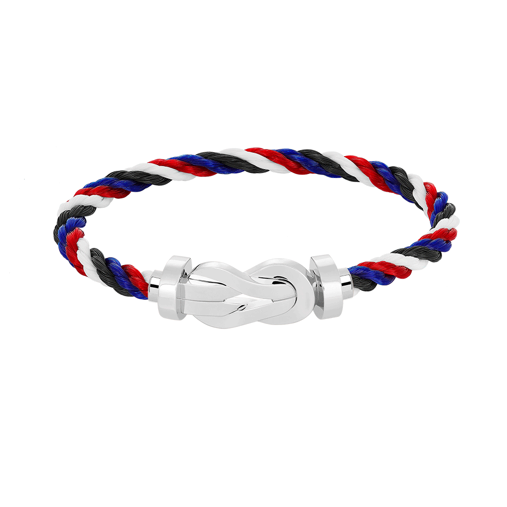 [VA]CHANCE LARGE 8 FIGURE BUCKLE NO DIAMOND BRACELET SILVER