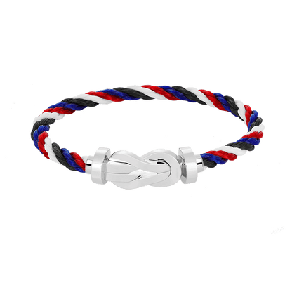 [VA]CHANCE LARGE 8 FIGURE BUCKLE NO DIAMOND BRACELET SILVER