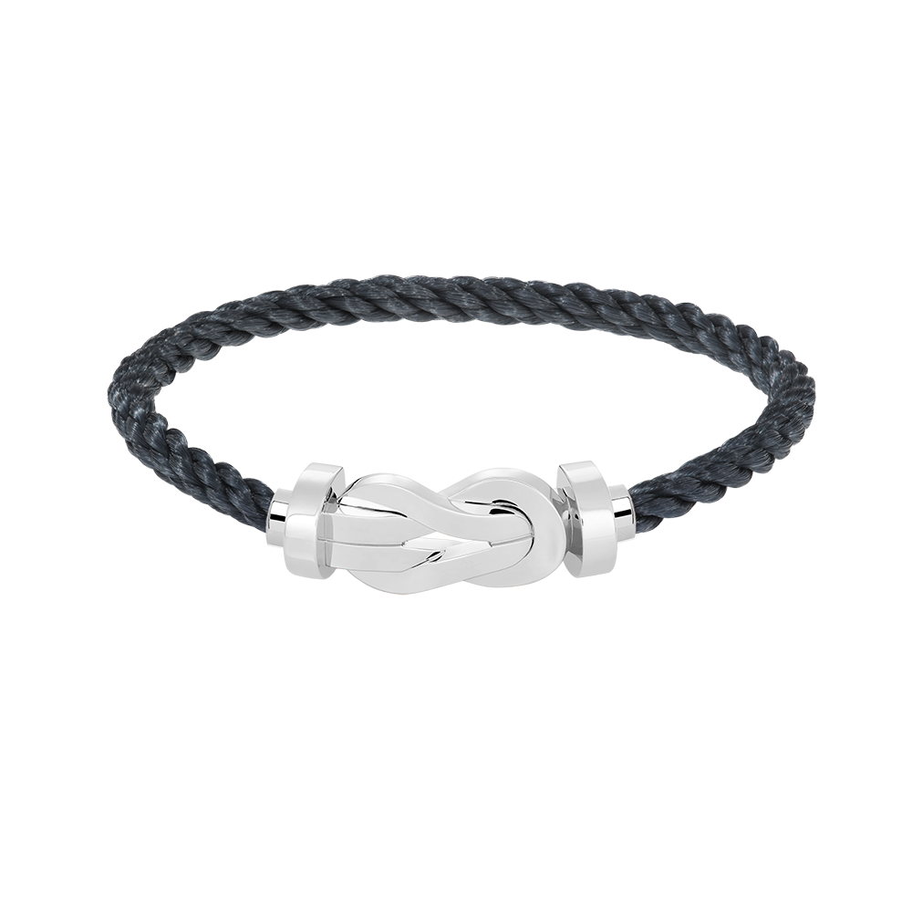 [VA]CHANCE LARGE 8 FIGURE BUCKLE NO DIAMOND BRACELET SILVER