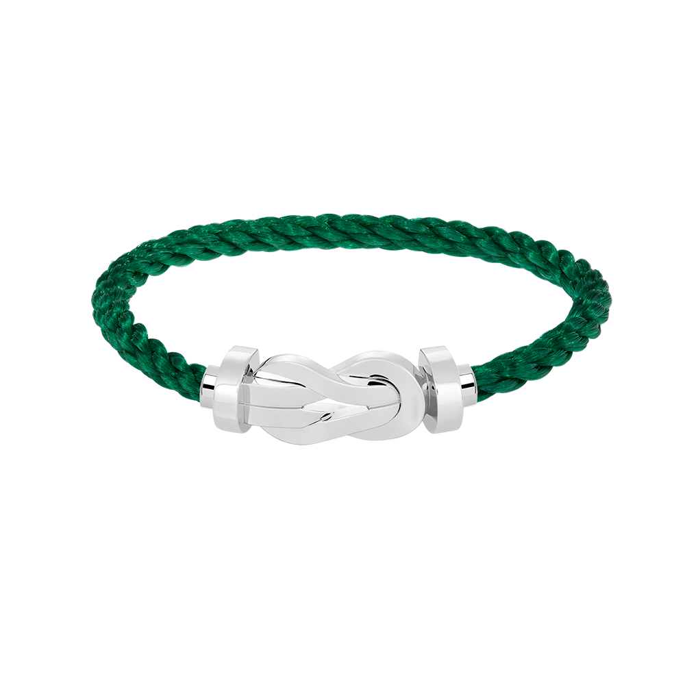 [VA]CHANCE LARGE 8 FIGURE BUCKLE NO DIAMOND BRACELET SILVER