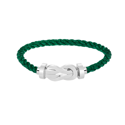 [VA]CHANCE LARGE 8 FIGURE BUCKLE NO DIAMOND BRACELET SILVER