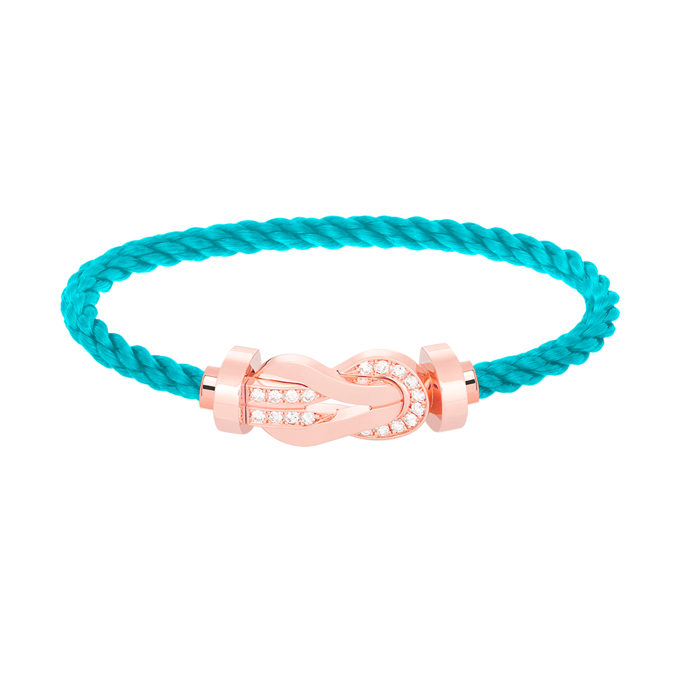 [VA]CHANCE GROSSES 8-FIGUREN-SCHNALLEN-ARMBAND MIT HALBDIAMANTEN IN ROSEGOLD