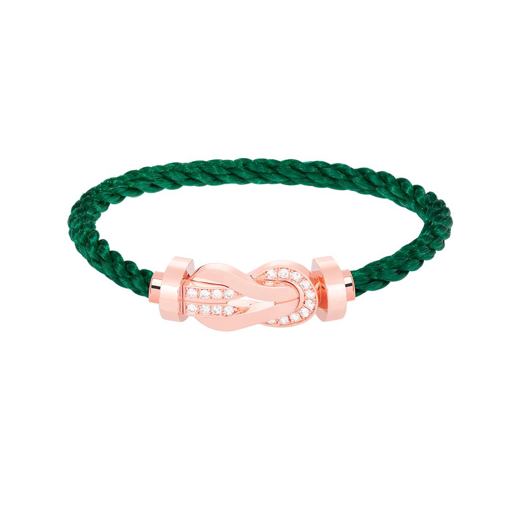 [VA]CHANCE GROSSES 8-FIGUREN-SCHNALLEN-ARMBAND MIT HALBDIAMANTEN IN ROSEGOLD