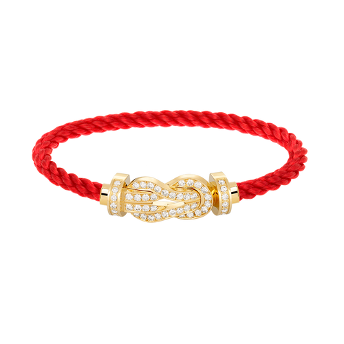 [VA]CHANCE LARGE 8 FIGURE BUCKLE FULLDIAMOND BRACELET GOLD