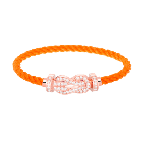 [VA]CHANCE LARGE 8 FIGURE BUCKLE FULL DIAMOND BRACELET ROSE GOLD
