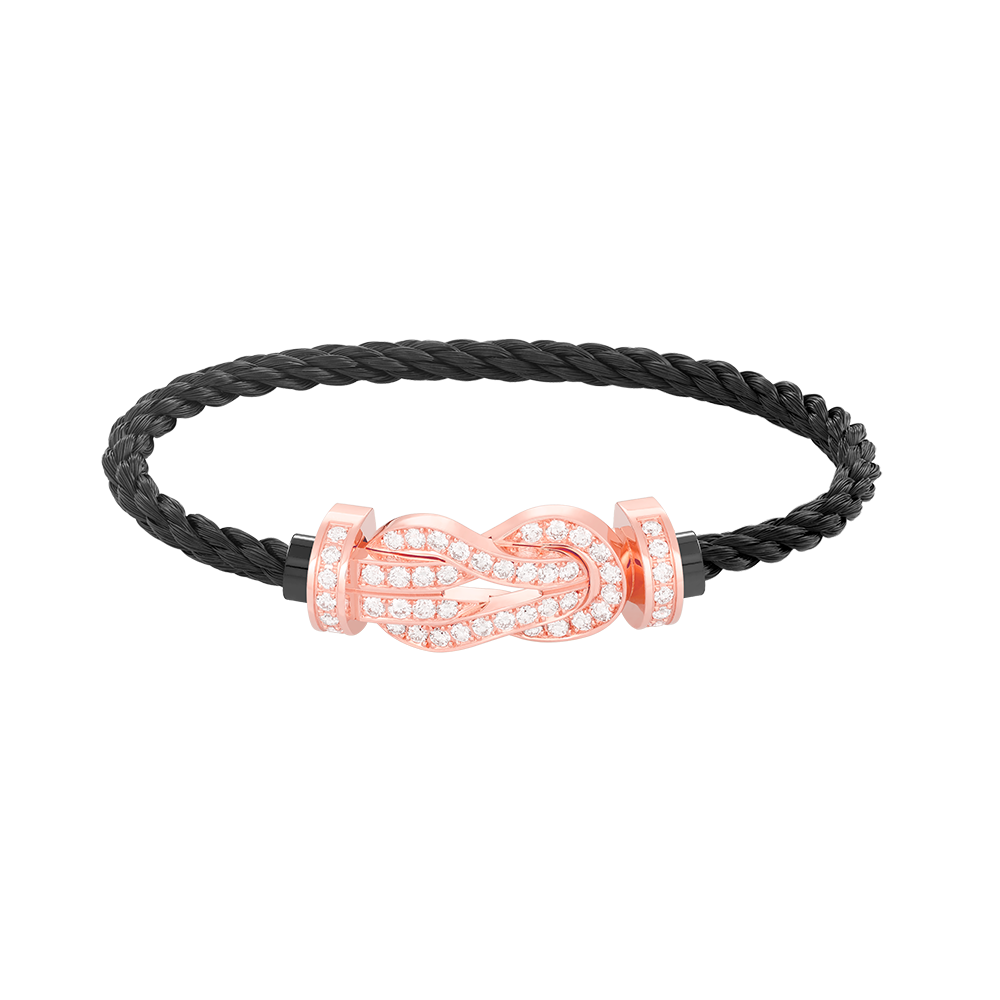 [VA]CHANCE GROSSES 8-STELLIGES SCHNALLEN-ARMBAND MIT VOLLDIAMANTEN ROSÉGOLD