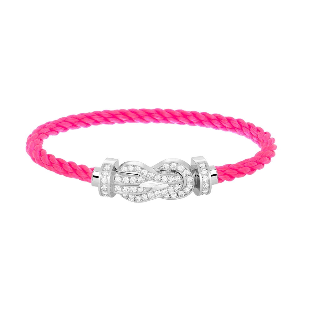 [VA]CHANCE GROSSES 8-STELLIGES SCHNALLENARMBAND VOLL DIAMANT SILBER