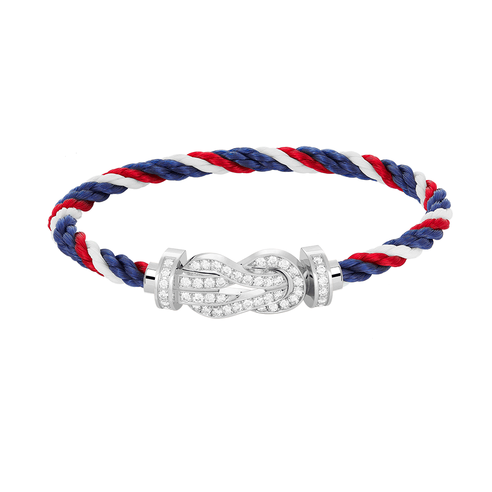 [VA]CHANCE GROSSES 8-STELLIGES SCHNALLENARMBAND VOLL DIAMANT SILBER