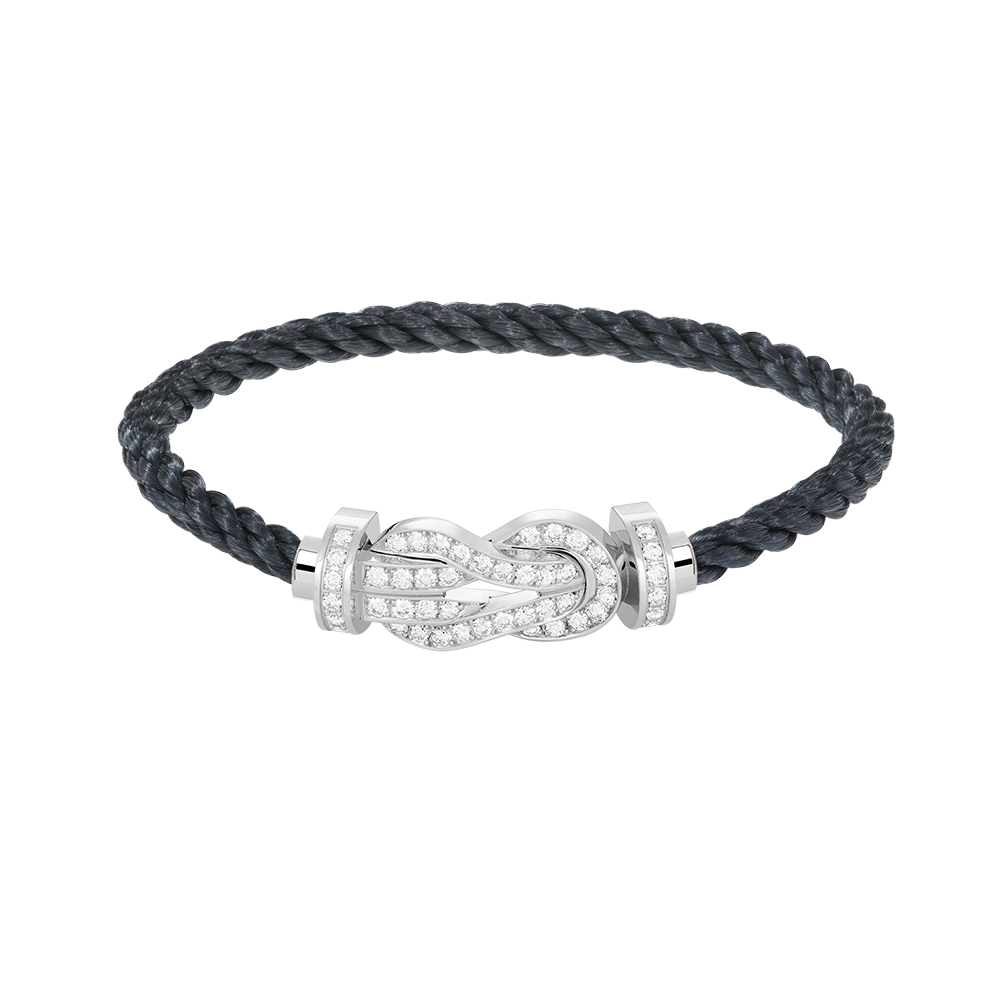 [VA]CHANCE GROSSES 8-STELLIGES SCHNALLENARMBAND VOLL DIAMANT SILBER