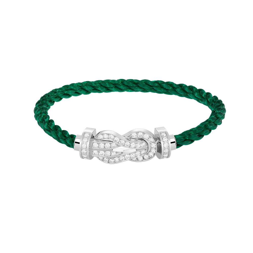 [VA]CHANCE GROSSES 8-STELLIGES SCHNALLENARMBAND VOLL DIAMANT SILBER