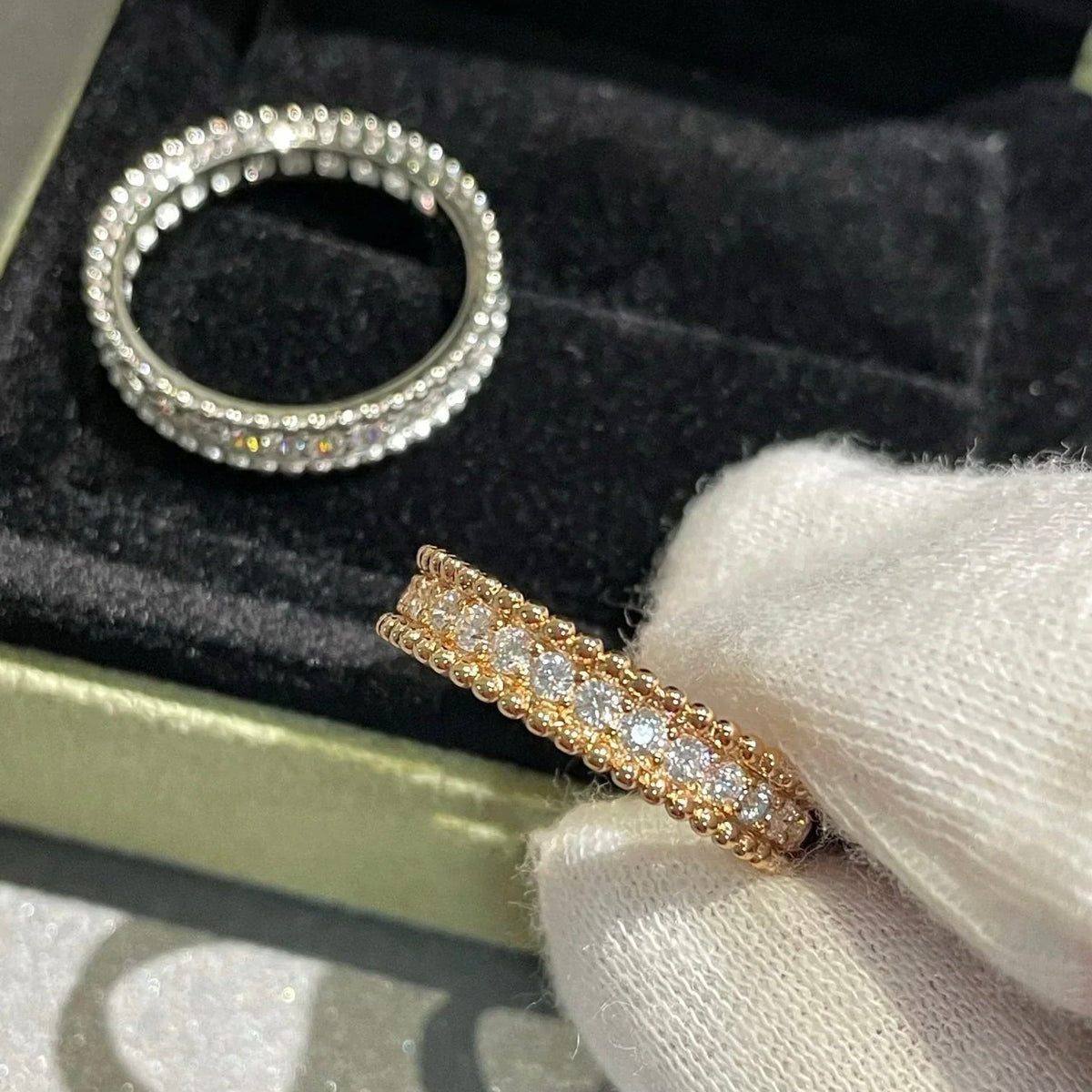 [VA]PERLEE DIAMANT-RING SILBER