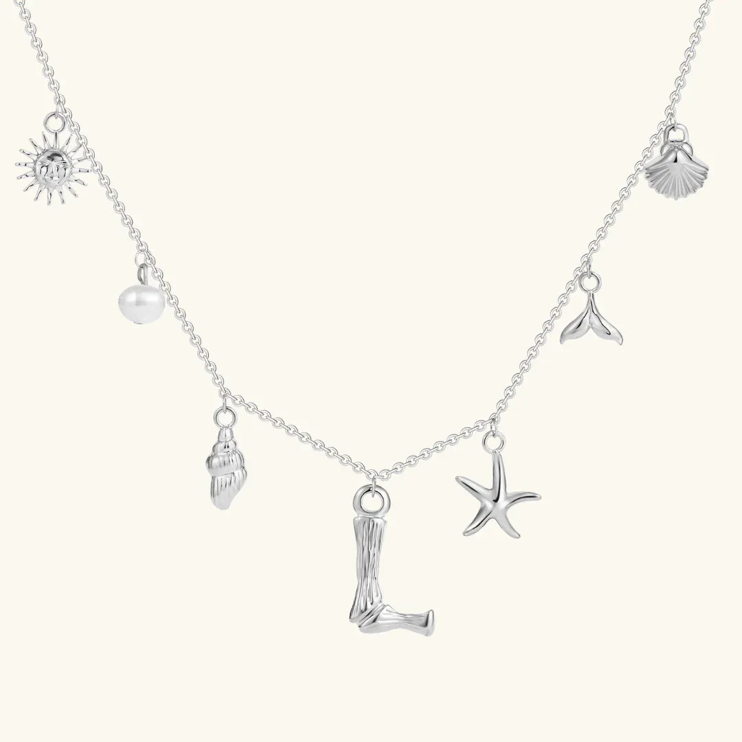 [VA]Avaria Ocean Initial Necklace
