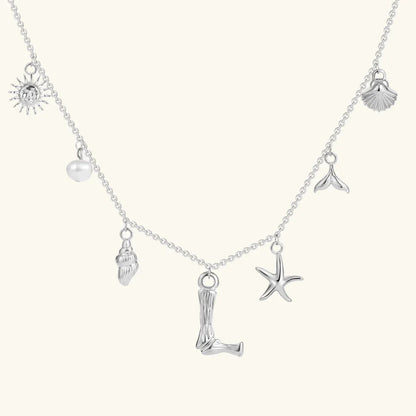 [VA]Avaria Ocean Initial Necklace