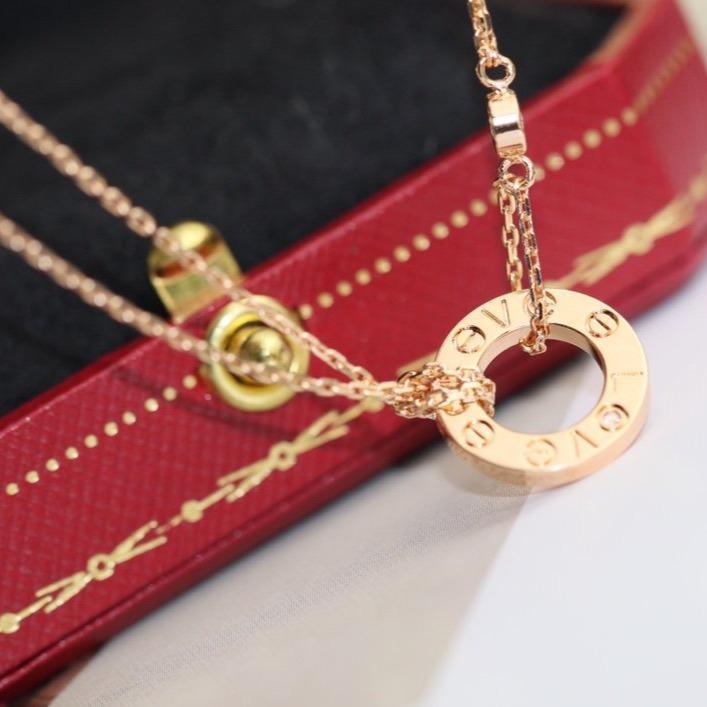 [VA]LOVE HALSKETTE VERSTELLBAR ROSÉGOLD 2 DIAMANTEN