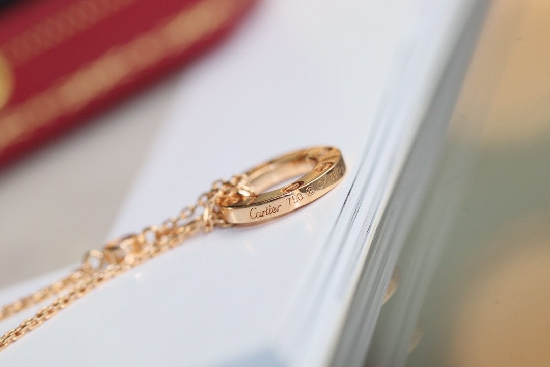 [VA]LOVE HALSKETTE VERSTELLBAR ROSÉGOLD 2 DIAMANTEN
