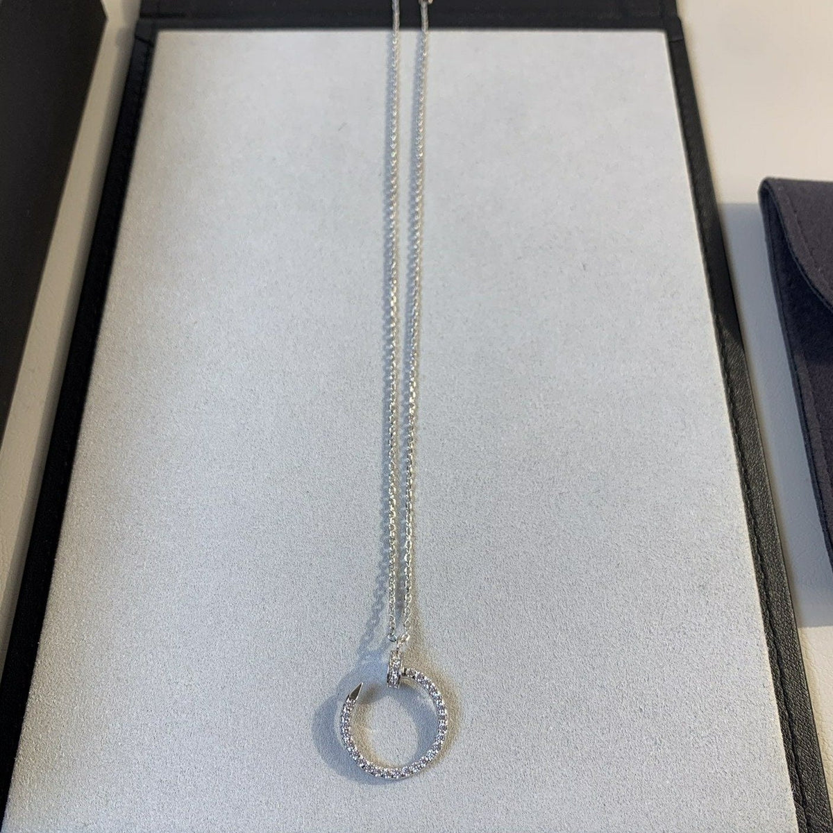 [VA]JUSTE HALSKETTE SILBER DIAMANTEN