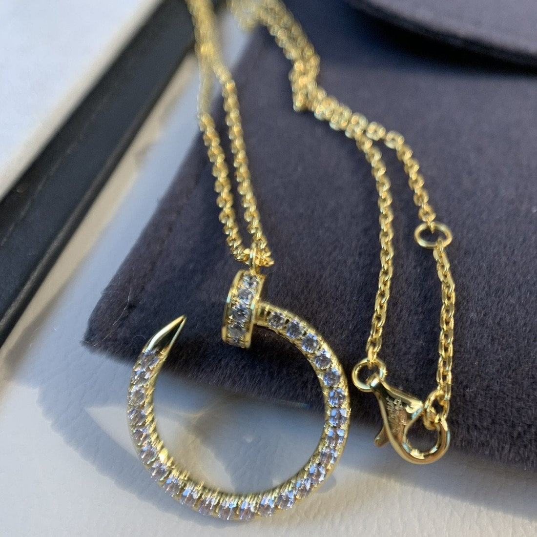 [VA]JUSTE HALSKETTE GOLD DIAMANTEN