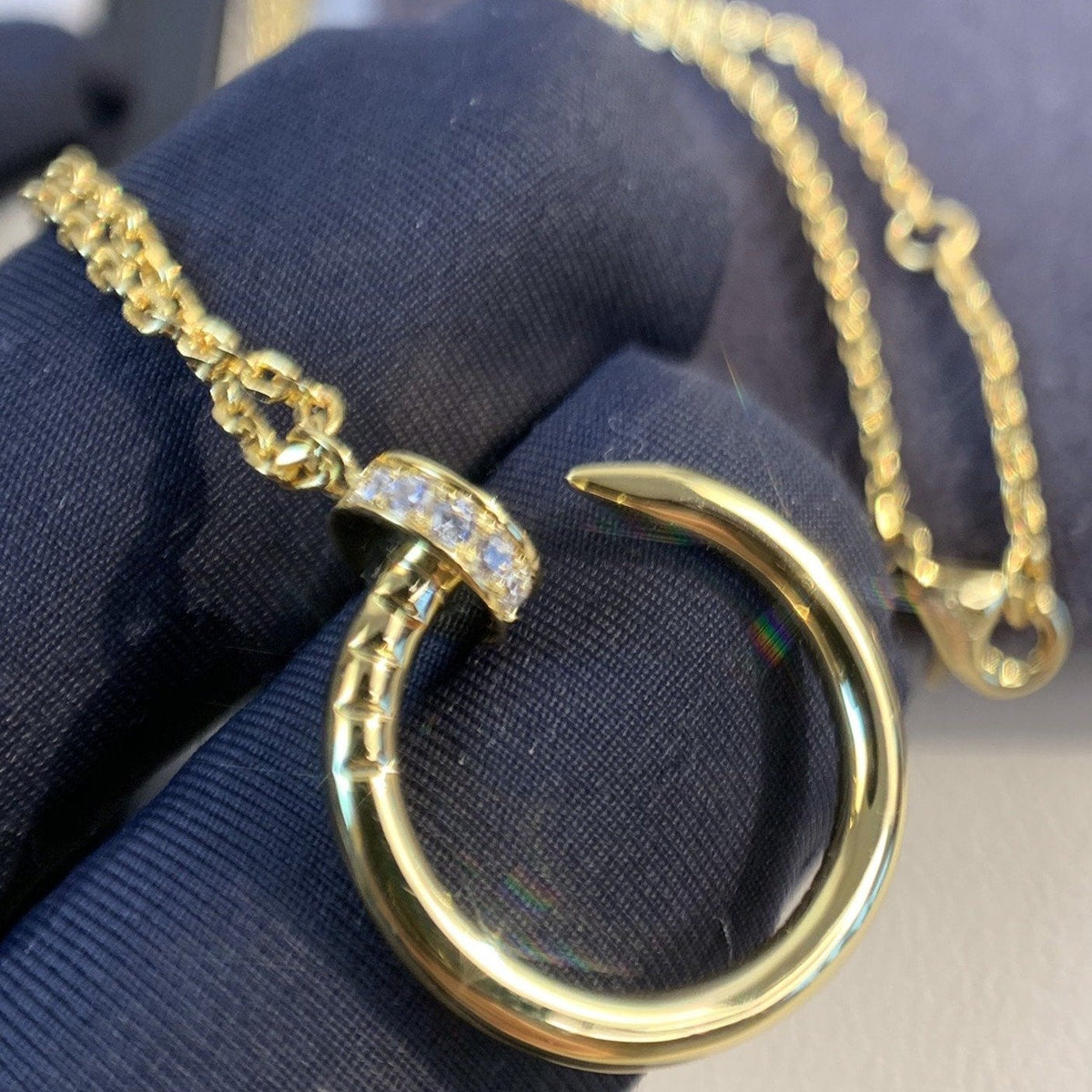 [VA]JUSTE HALSKETTE GOLD DIAMANTEN