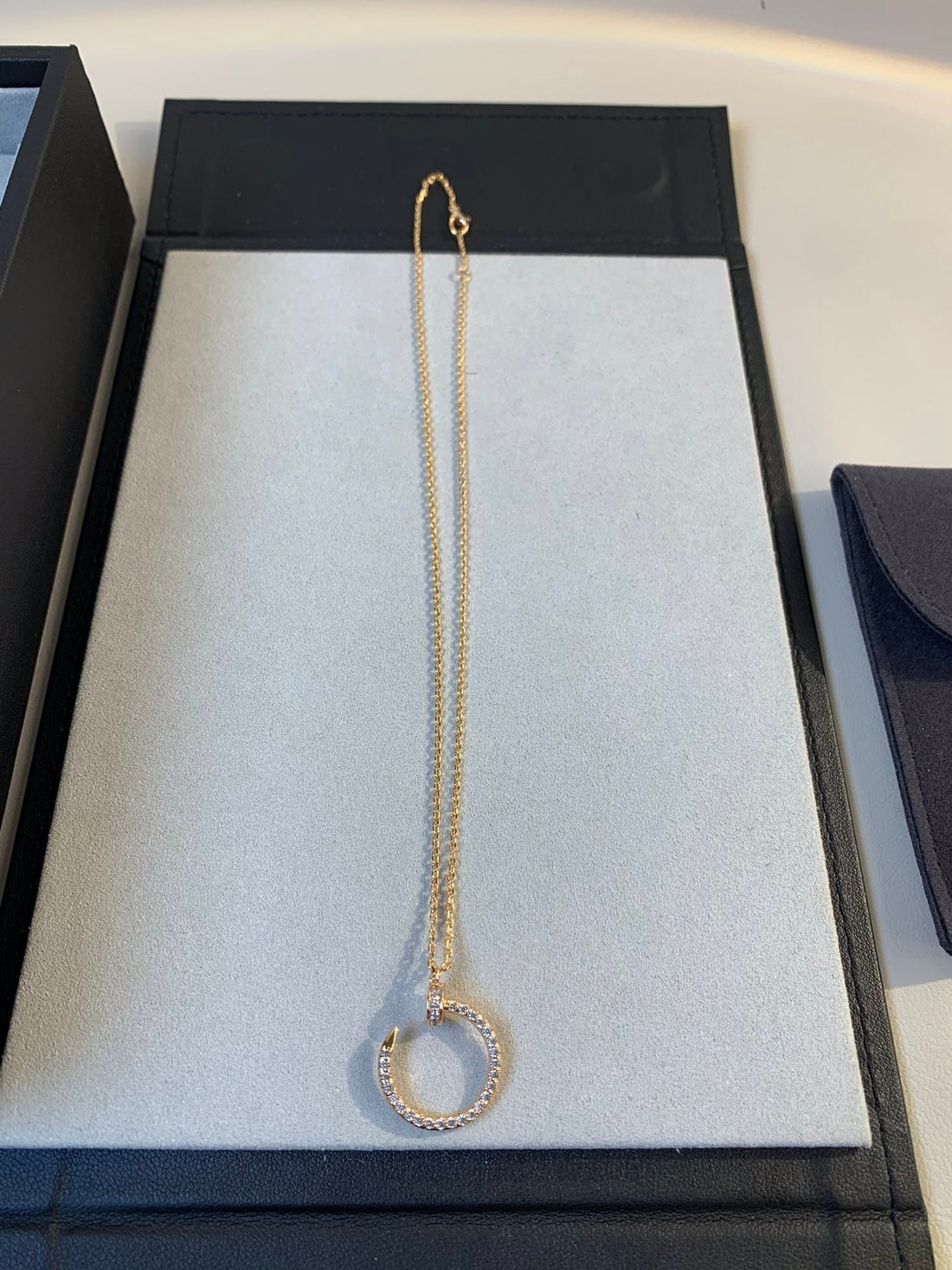 [VA]JUSTE HALSKETTE ROSEGOLD DIAMANTEN
