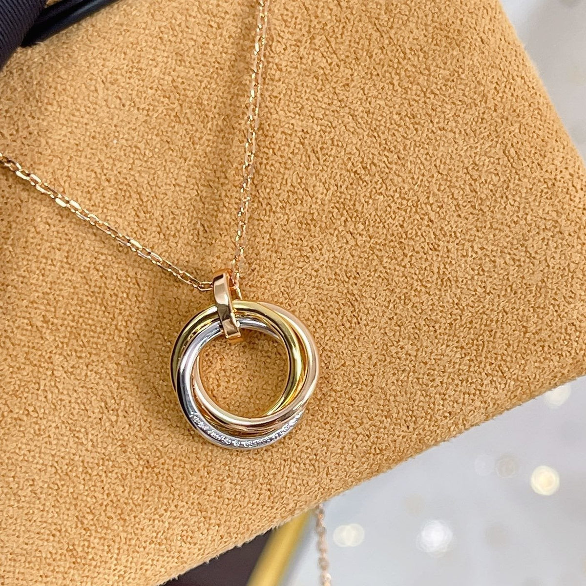 [VA]TRINITY-HALSKETTE SILBER GOLD ROSÉGOLD DIAMANTEN