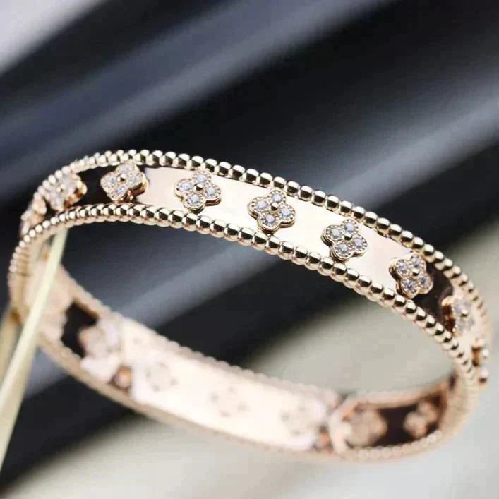 [VA]CLOVER-ARMBAND 8MM DIAMANTEN