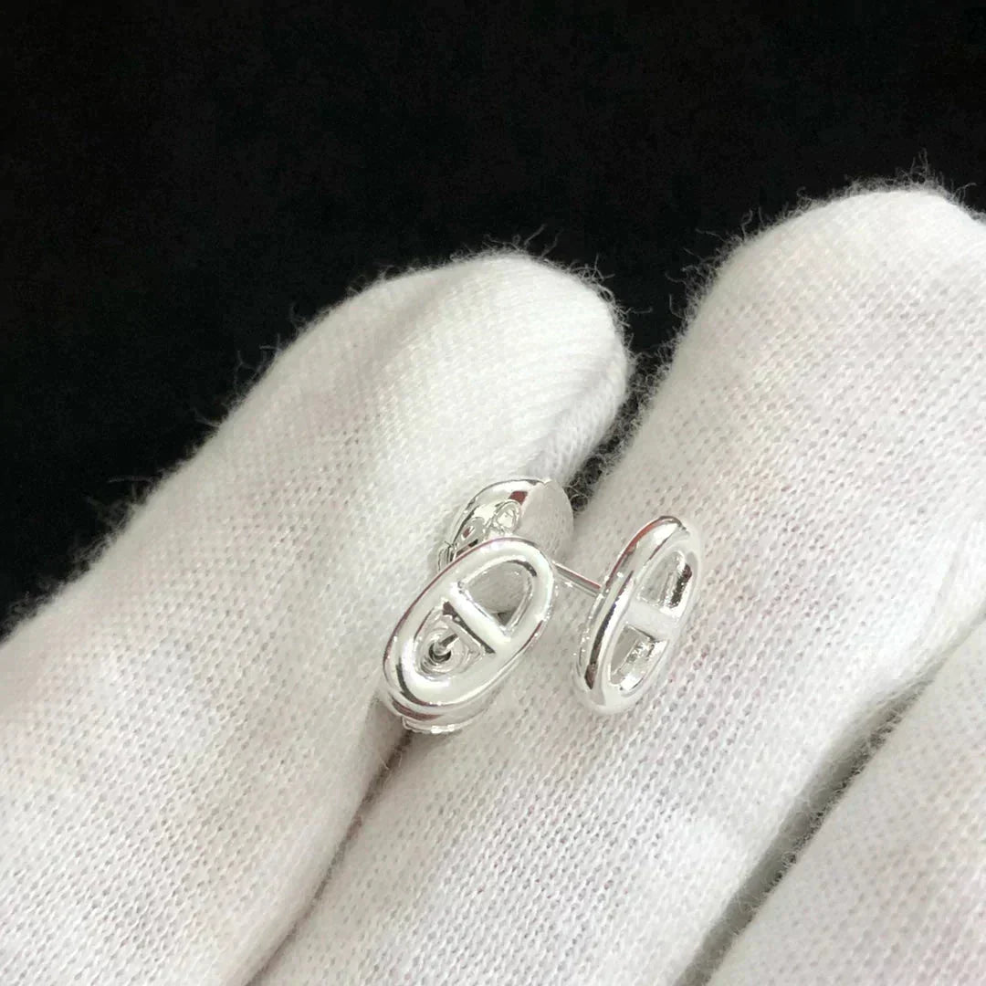 [VA]CHAINE KLEINE OHRRINGE GOLD UND SILBER
