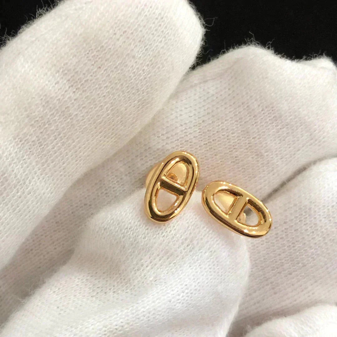 [VA]CHAINE KLEINE OHRRINGE GOLD UND SILBER