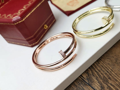 [VA]JUSTE BRACELET 3.5MM DOUBLE ROW DIAMOND