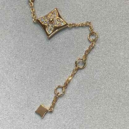 [VA]STAR AND SUN 4 MOTIFS GOLD DIAMONDS BRACELET