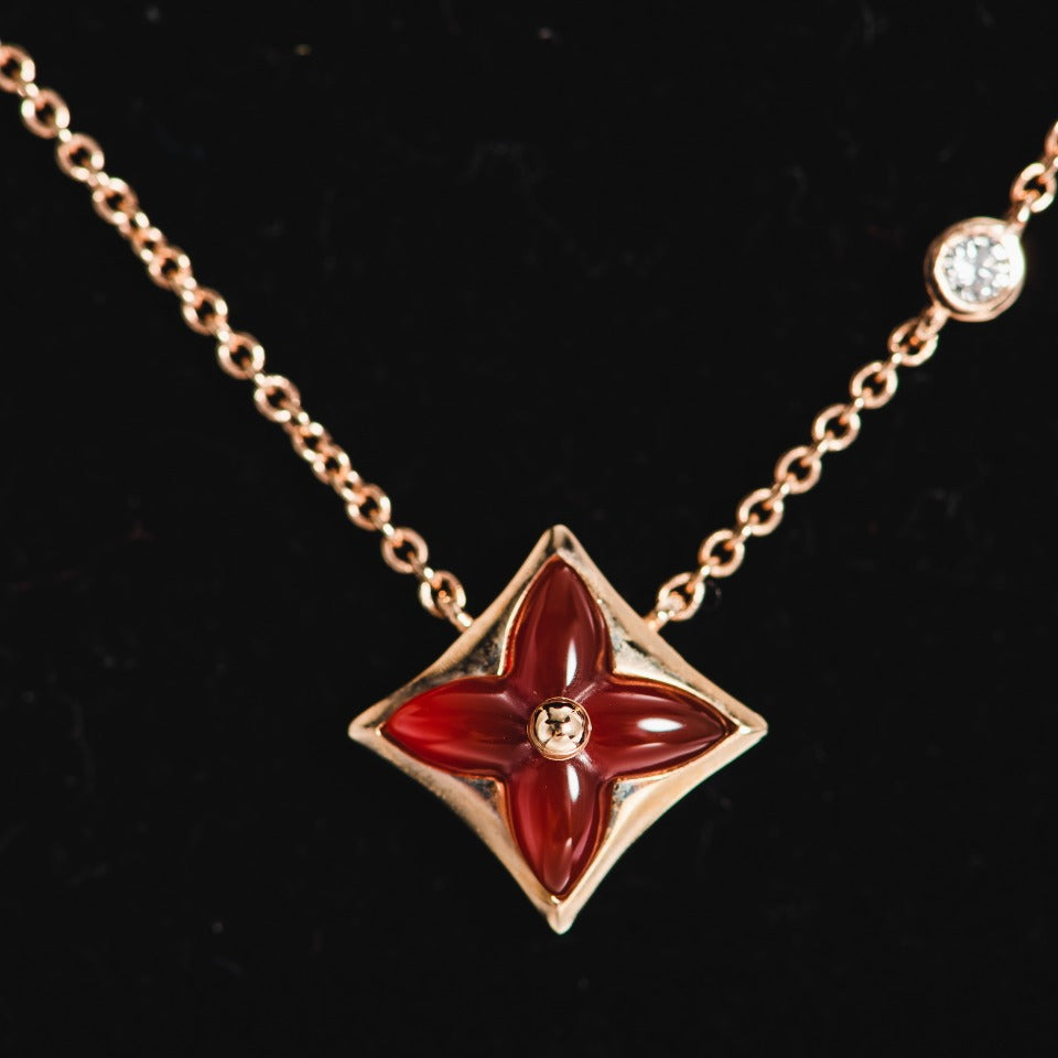 [VA]STERN-HALSKETTE ROSÉGOLD 1 DIAMANT