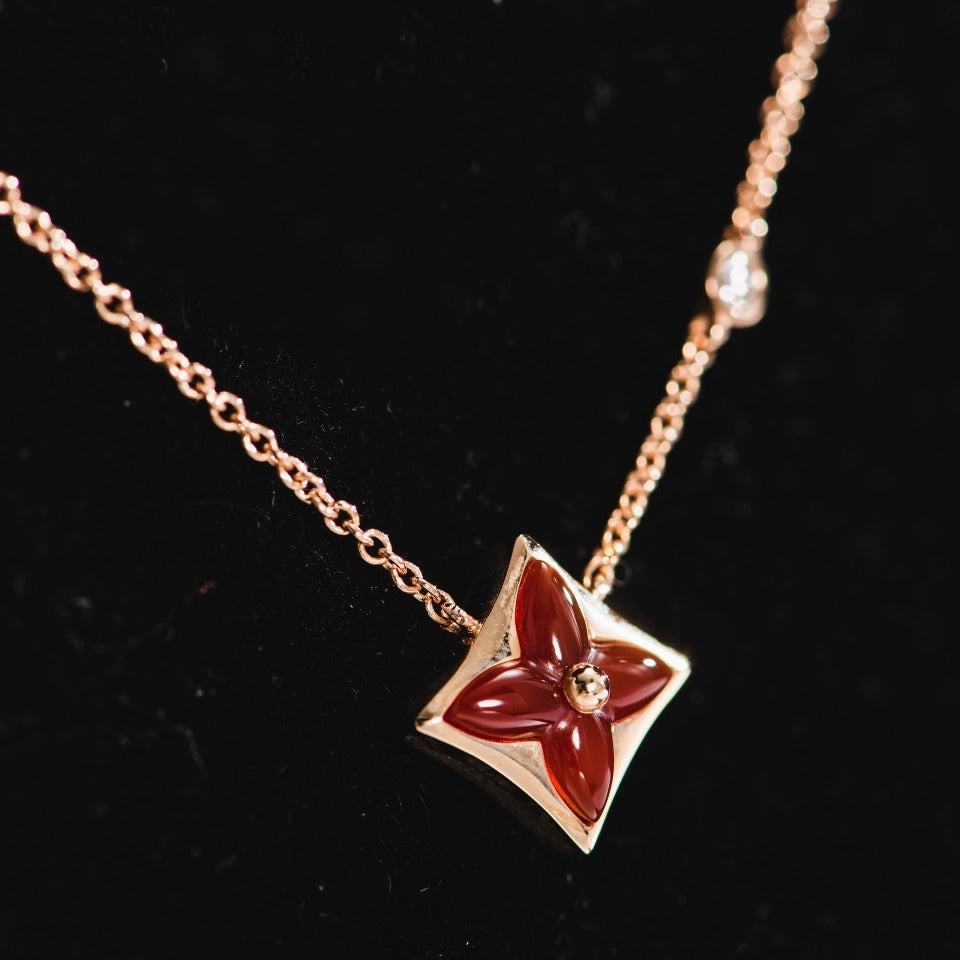 [VA]STERN-HALSKETTE ROSÉGOLD 1 DIAMANT