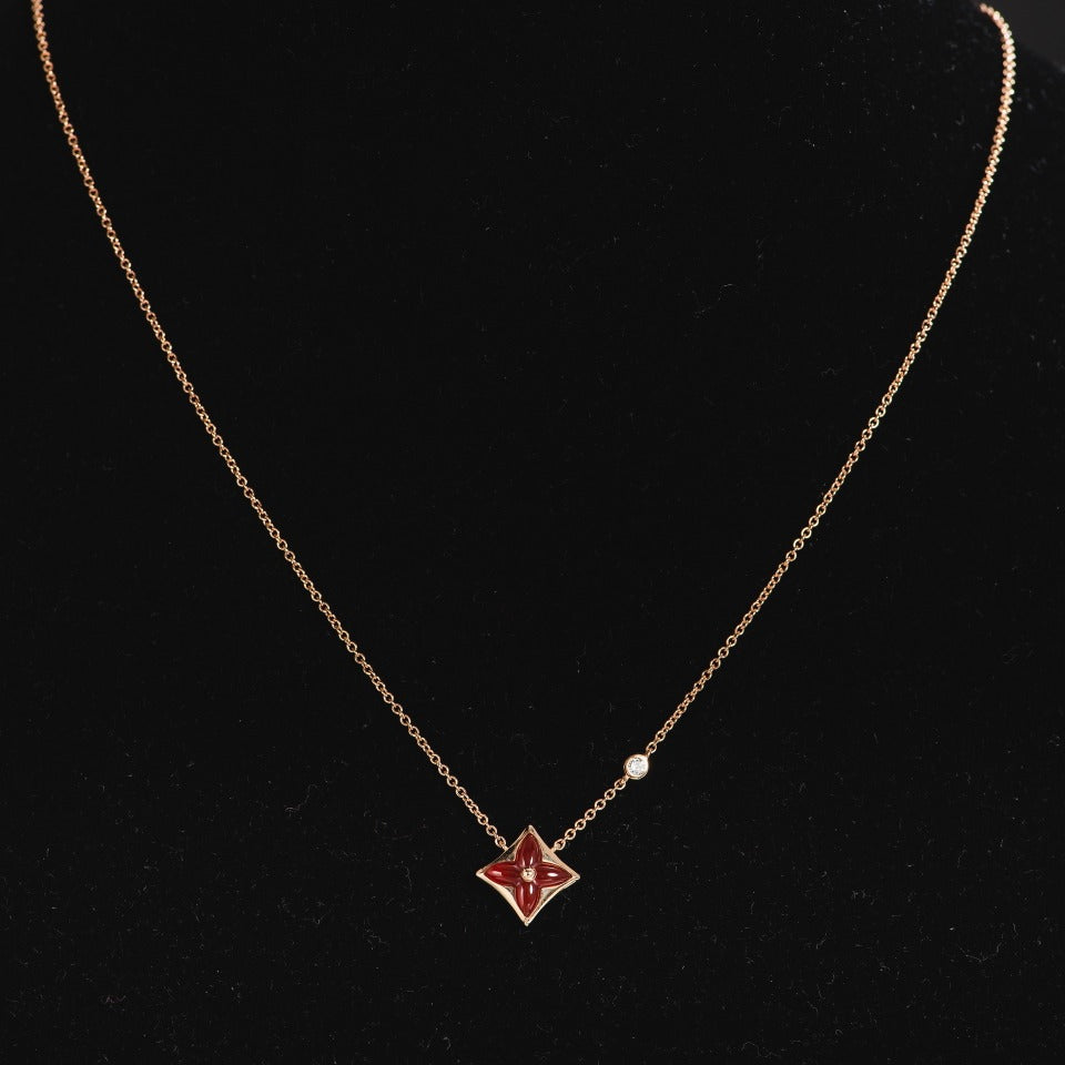 [VA]STERN-HALSKETTE ROSÉGOLD 1 DIAMANT