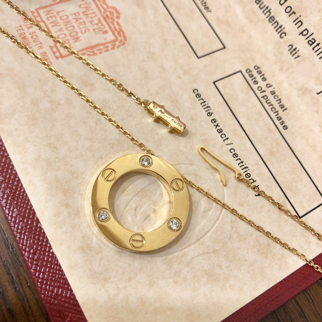 [VA]LOVE HALSKETTE 16MM 3 DIAMANTEN
