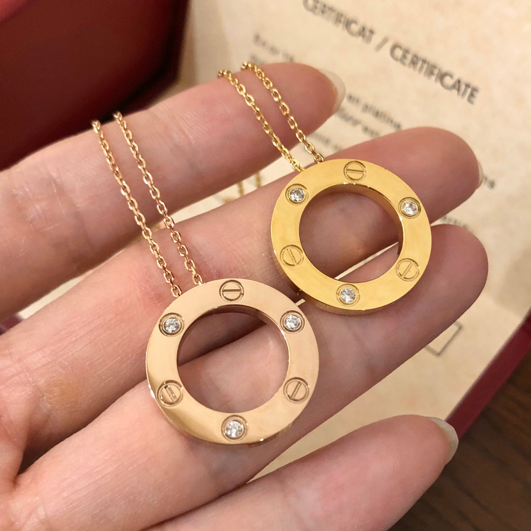 [VA]LOVE HALSKETTE 16MM 3 DIAMANTEN