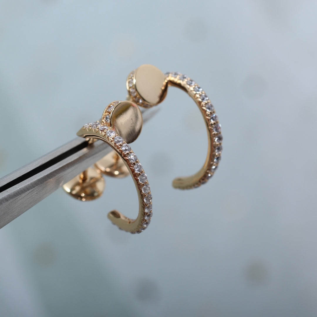 [VA]JUSTE OHRRINGE 12,75 MM ROSÉGOLD DIAMANT