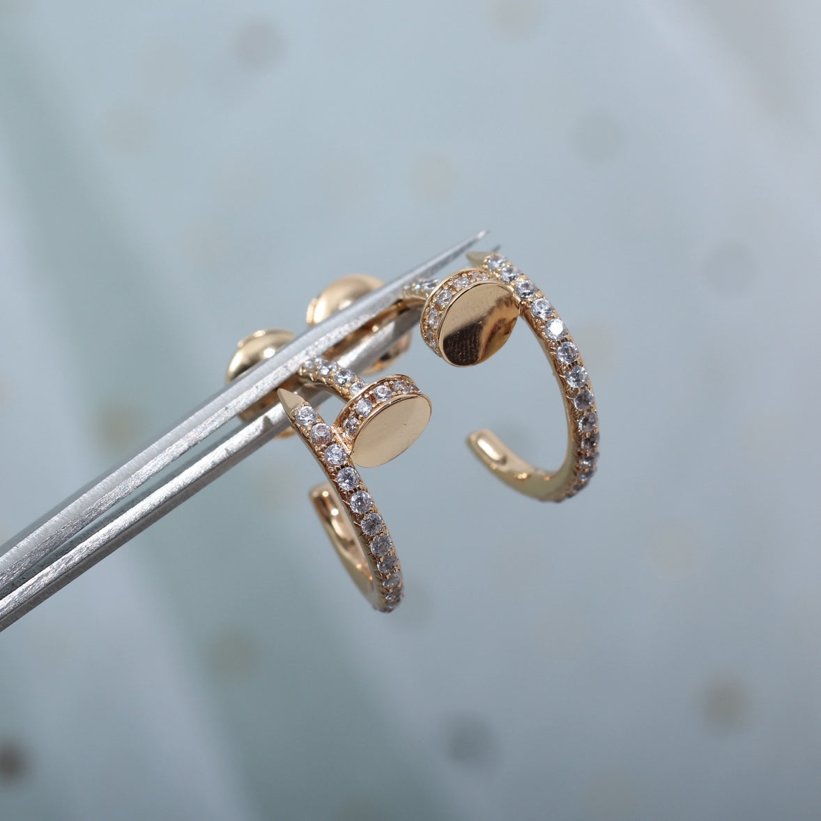 [VA]ジャスト アン クル イヤリング 12.75mm ピンクゴールド ダイヤモンド