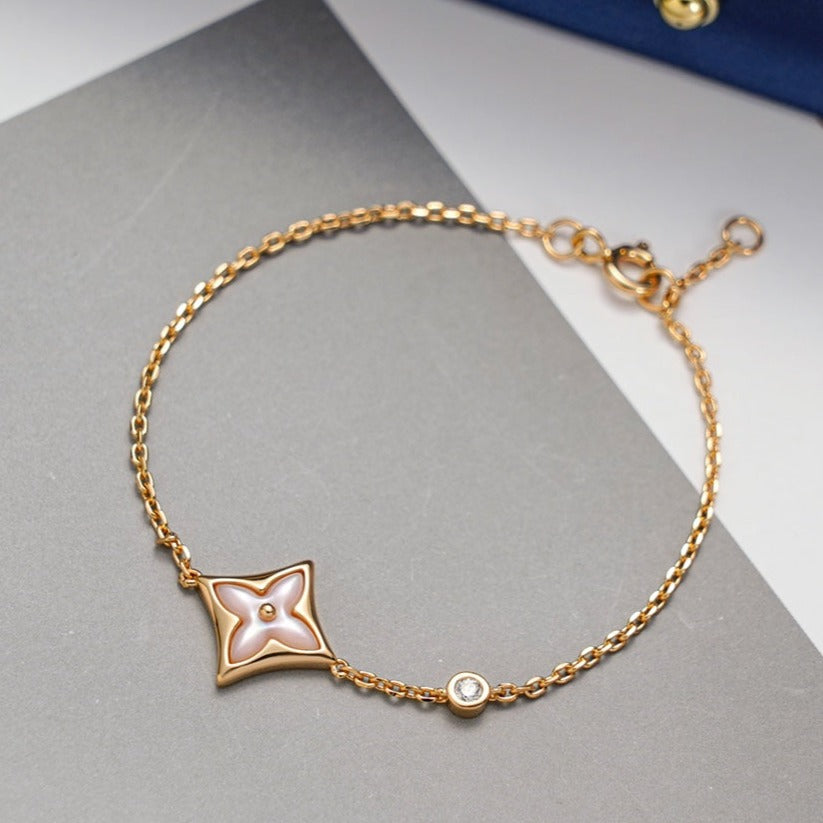 [VA]STAR 1 DIAMOND PINK GOLD BRACELET