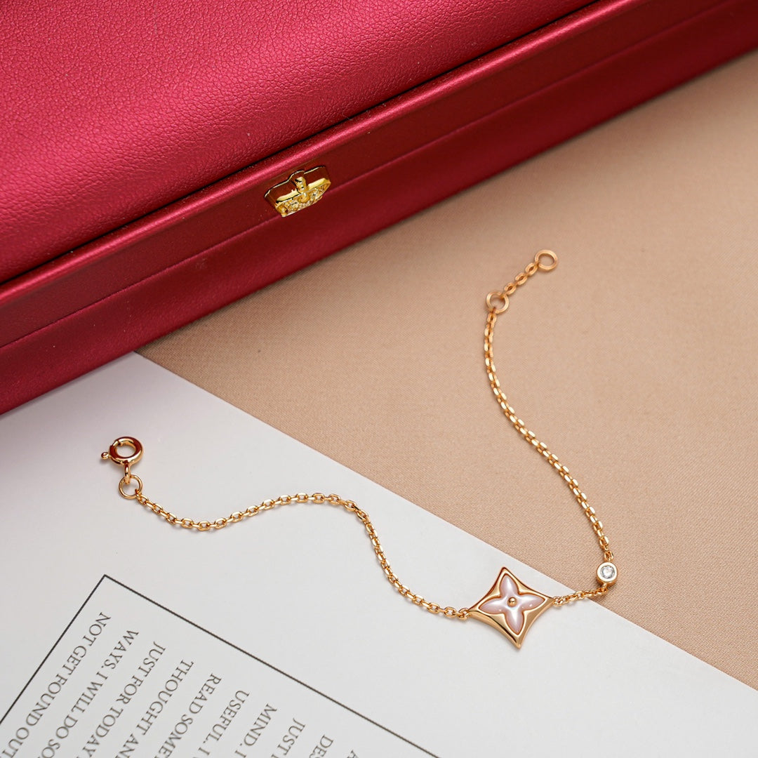 [VA]STAR 1 DIAMOND PINK GOLD BRACELET