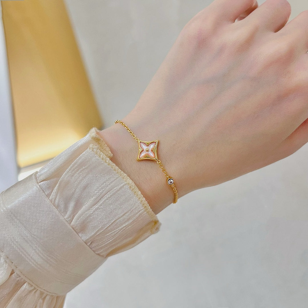 [VA]STAR 1 DIAMOND PINK GOLD BRACELET