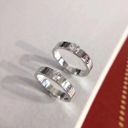 [VA]LOVE RING 3.6MM 1 BIG DIAMOND