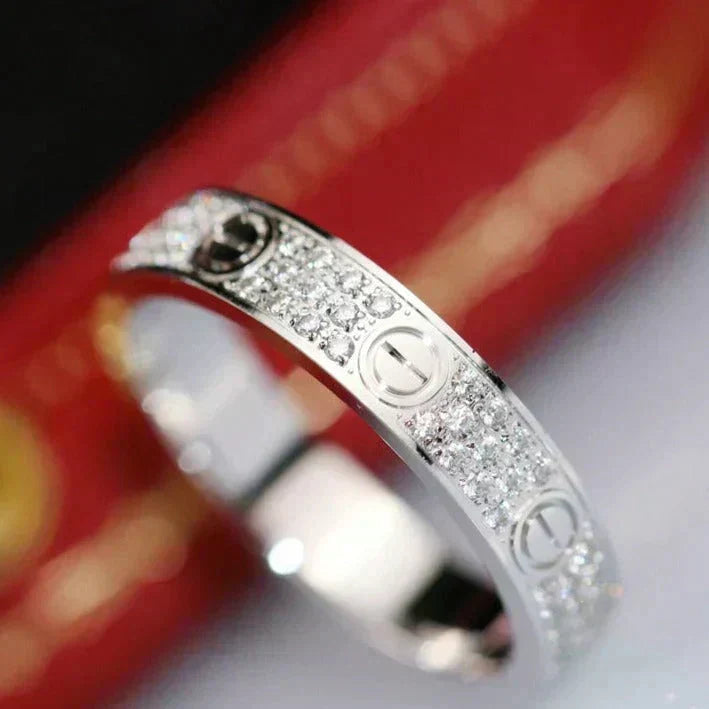 [VA]LOVE RING 3.6MM DIAMOND PAVED