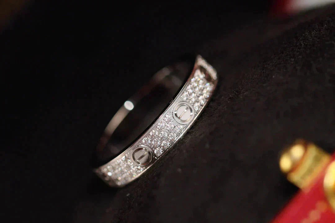 [VA]LOVE RING 3.6MM DIAMOND PAVED