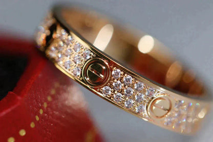 [VA]LOVE RING 3.6MM DIAMOND PAVED