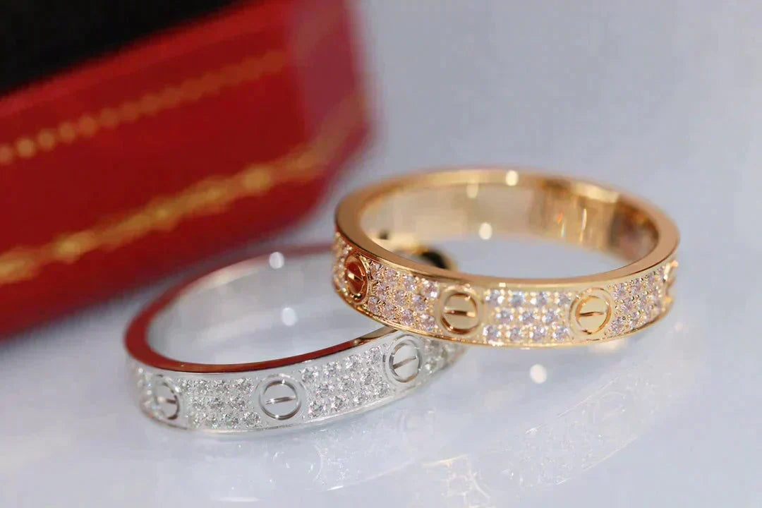 [VA]LOVE RING 3.6MM DIAMOND PAVED