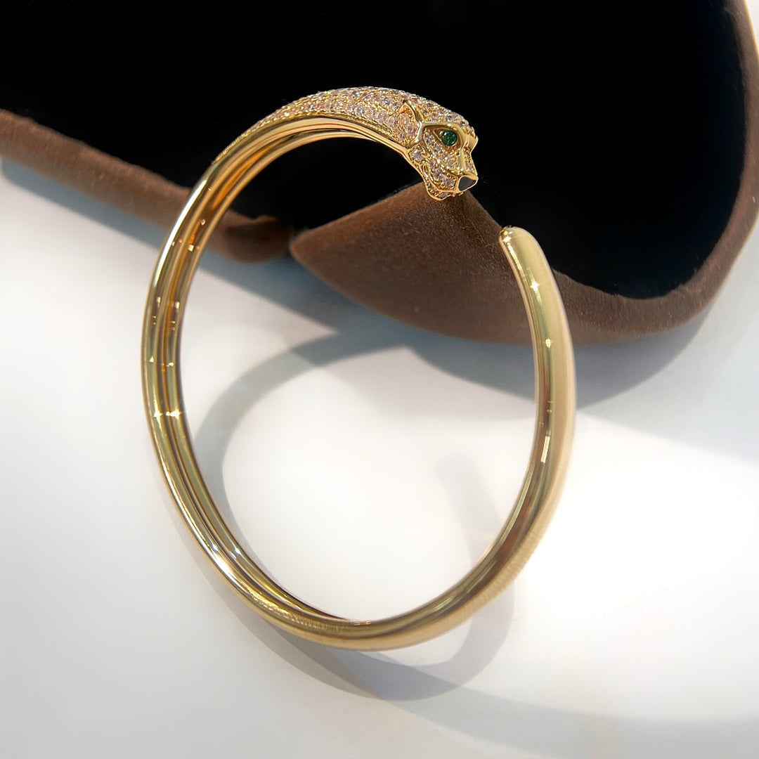[VA]PANTHÈRE DE CARTIER ARMBAND, OFFEN, GOLD, DIAMANTEN