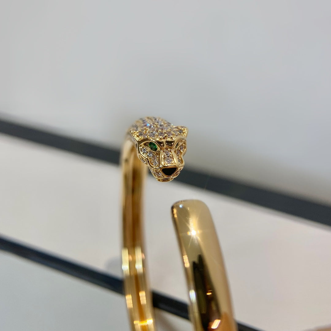 [VA]PANTHÈRE DE CARTIER ARMBAND, OFFEN, GOLD, DIAMANTEN